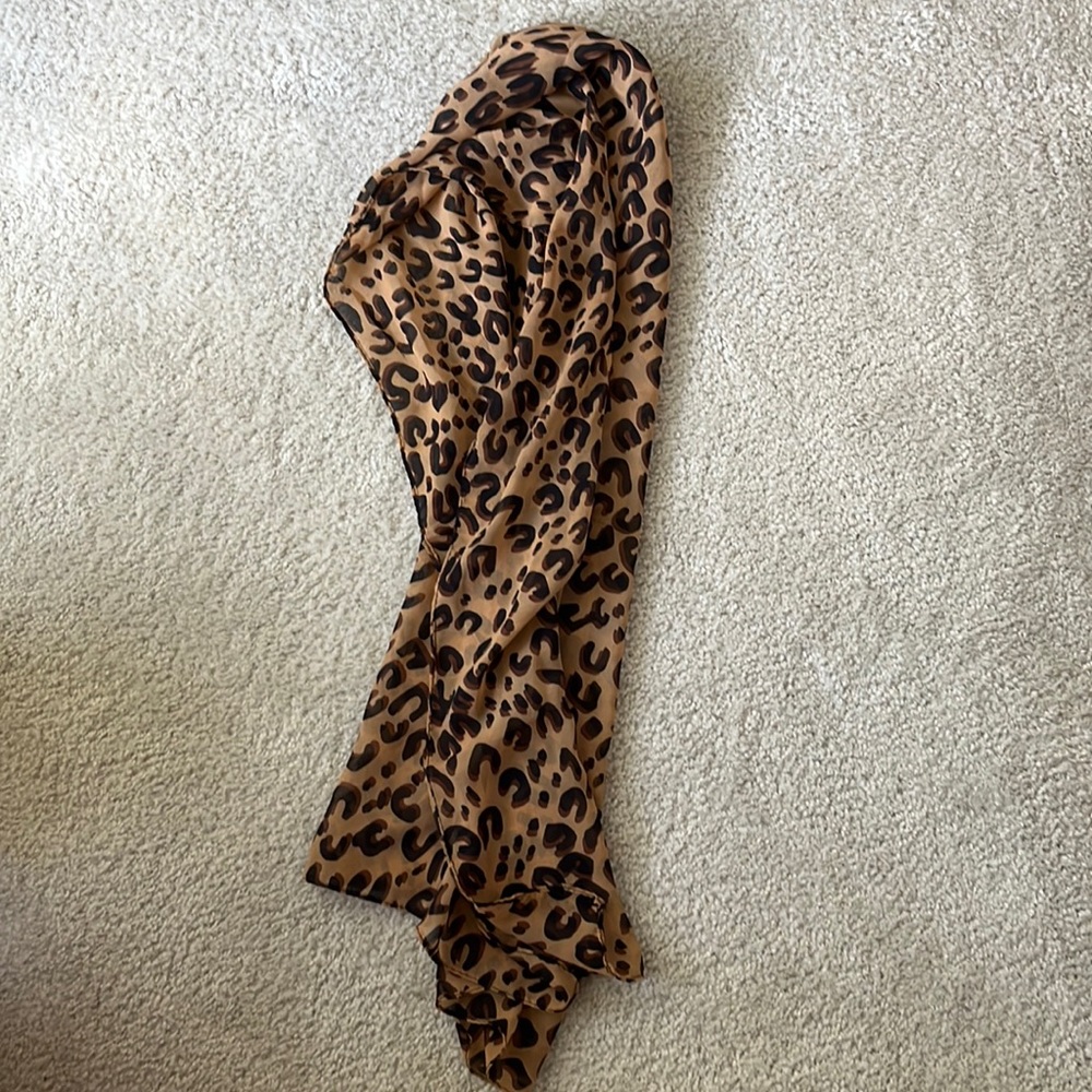 Cheetah print scarf